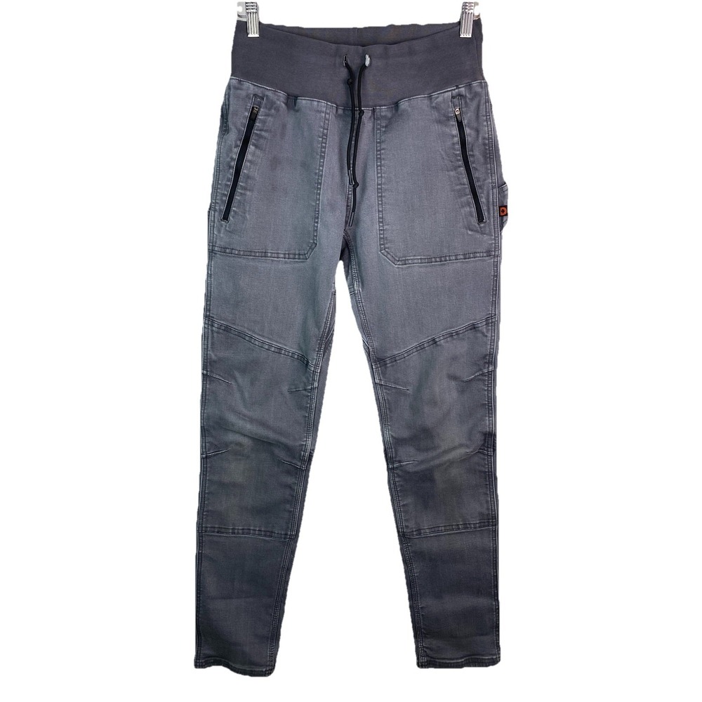 Dovetail Workwear Pants Womens 2 Gray Britt Utility Canvas Carpenter Workwear